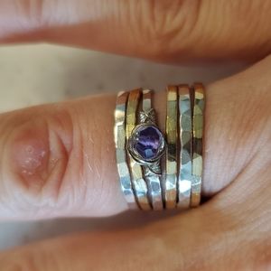 Six thin stacking rings